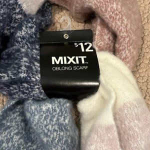 JC Penney MixIt Peacoat Stripe Oblong Scarf NWT